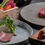 みなとみらいから約7分、関内の肉割烹うしうららのコース料理